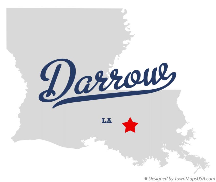 Map of Darrow Louisiana LA