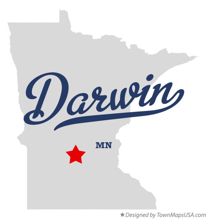Map of Darwin Minnesota MN