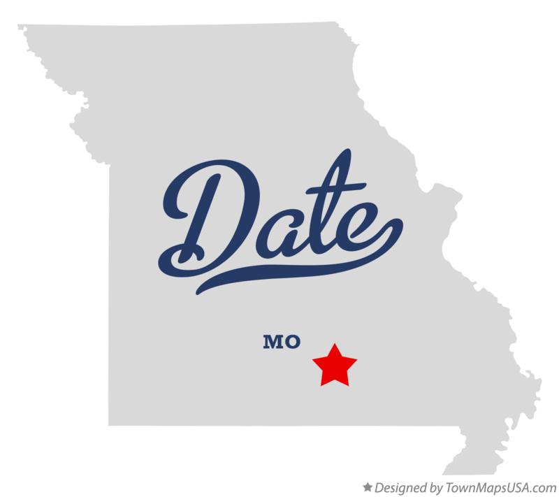 Map of Date Missouri MO