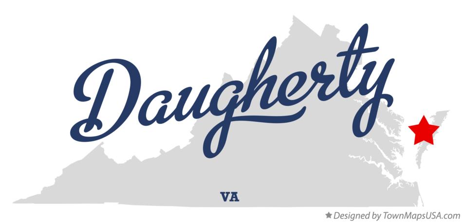 Map of Daugherty Virginia VA