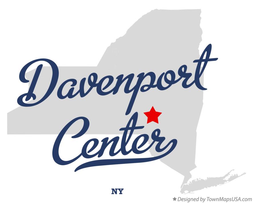 Map of Davenport Center New York NY