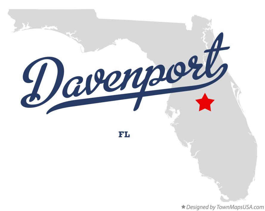 Map of Davenport Florida FL
