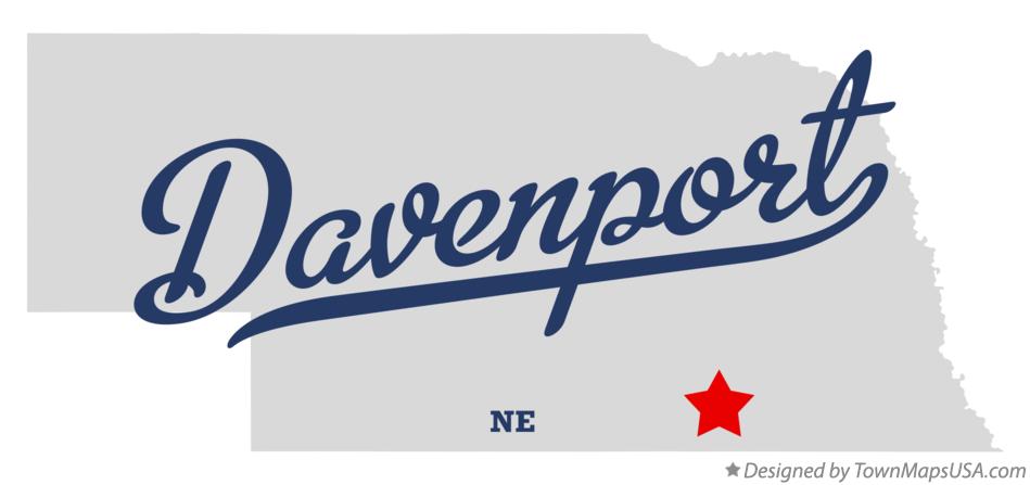 Map of Davenport Nebraska NE
