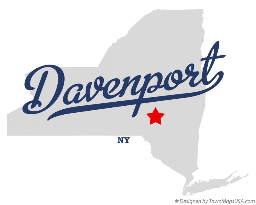 Map of Davenport New York NY