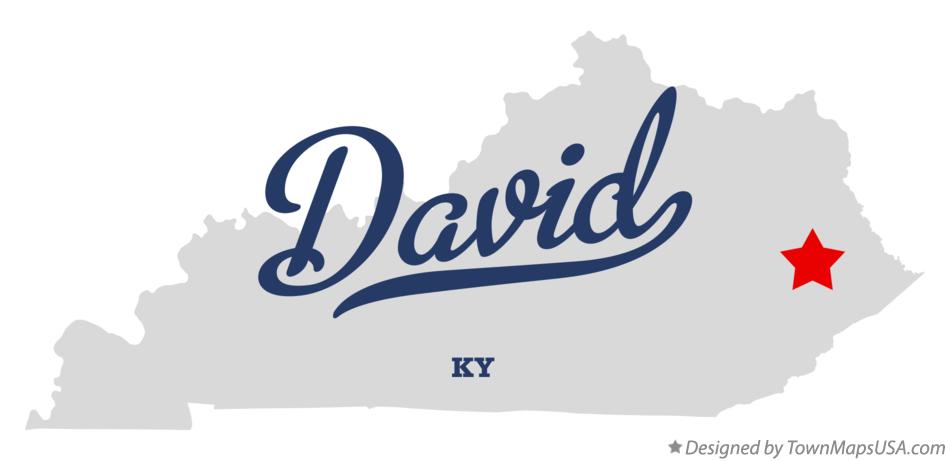 Map of David Kentucky KY