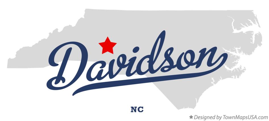 Map of Davidson North Carolina NC