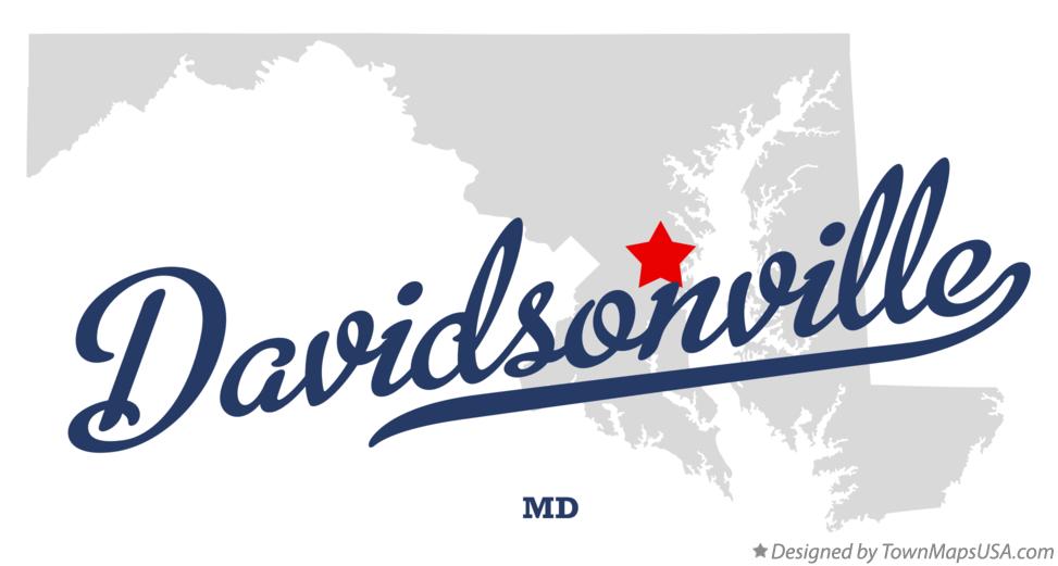 Map of Davidsonville Maryland MD