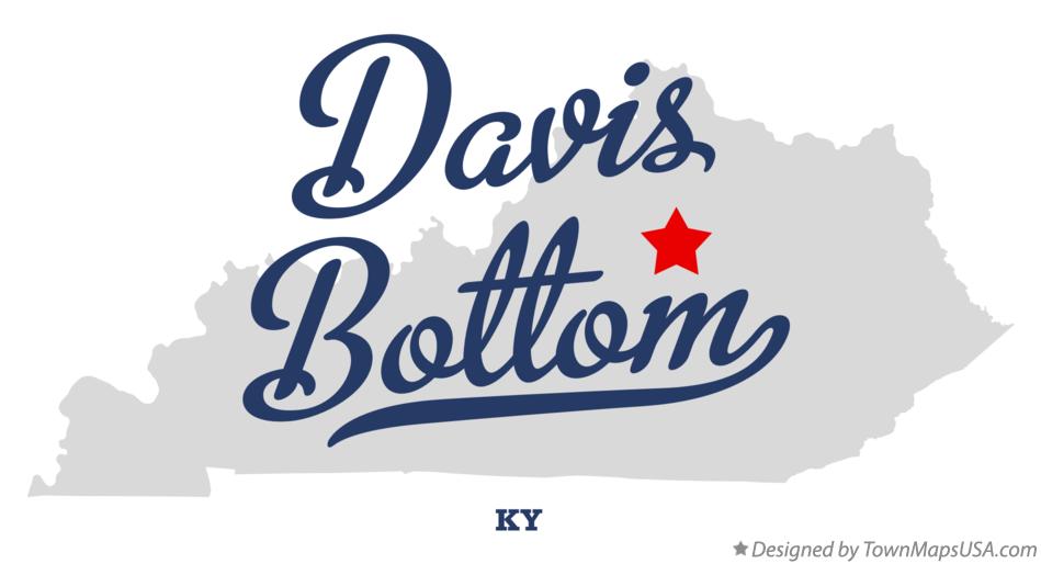 Map of Davis Bottom Kentucky KY