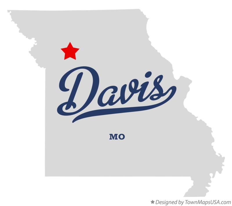 Map of Davis Missouri MO