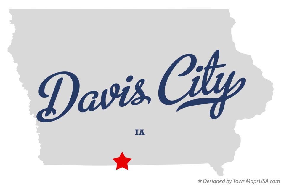 Map of Davis City Iowa IA