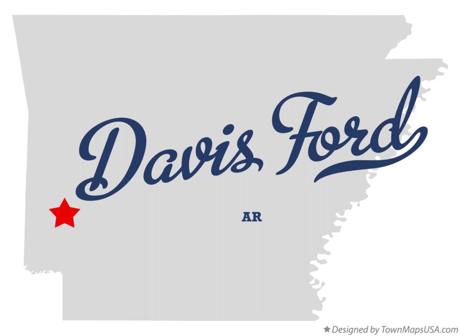 Map of Davis Ford Arkansas AR