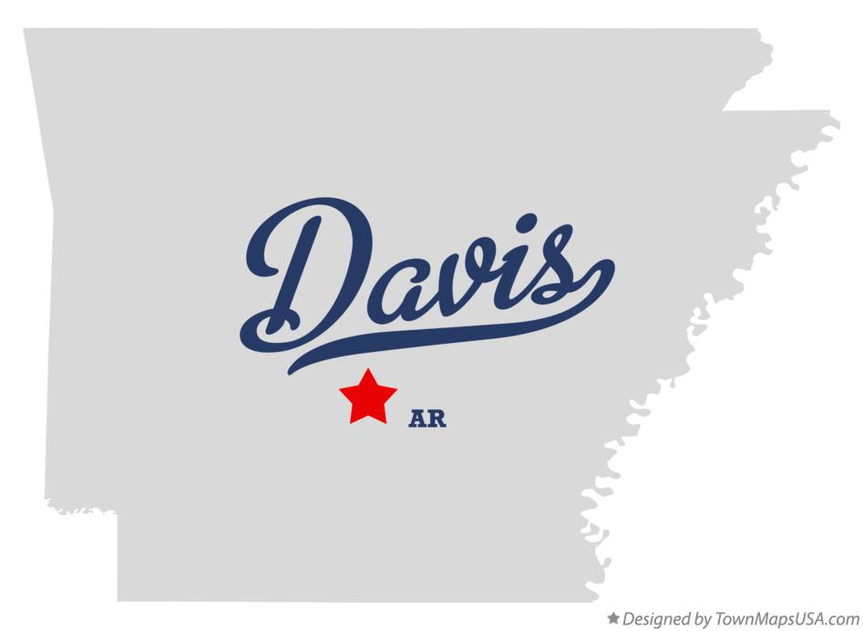 Map of Davis Arkansas AR