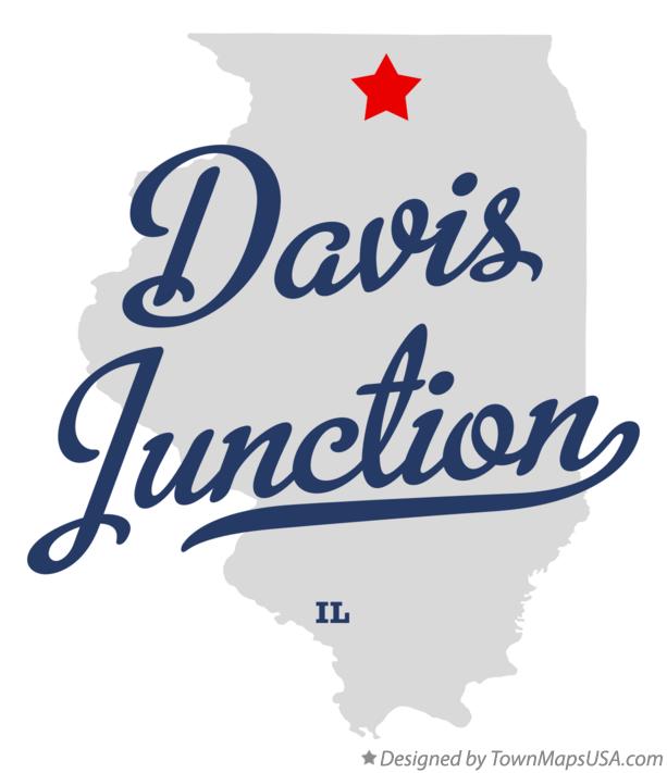 Map of Davis Junction Illinois IL