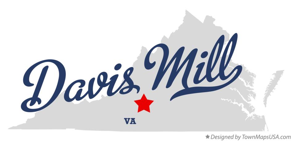 Map of Davis Mill Virginia VA