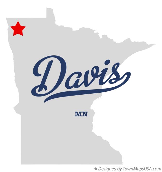 Map of Davis Minnesota MN