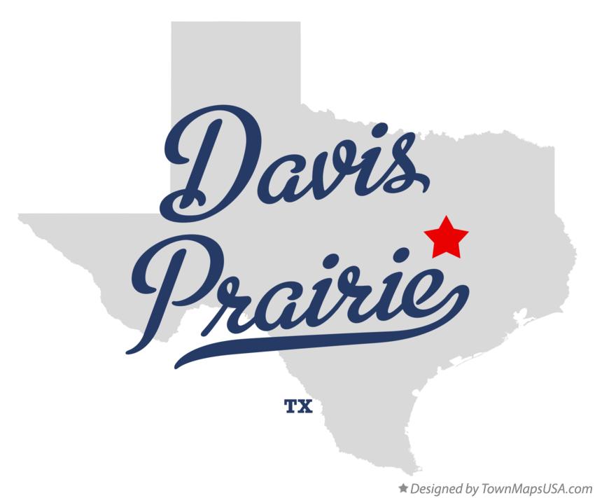 Map of Davis Prairie Texas TX