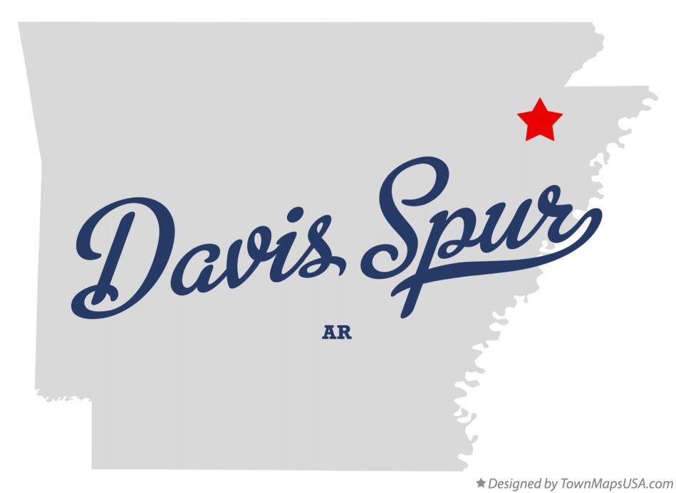 Map of Davis Spur Arkansas AR