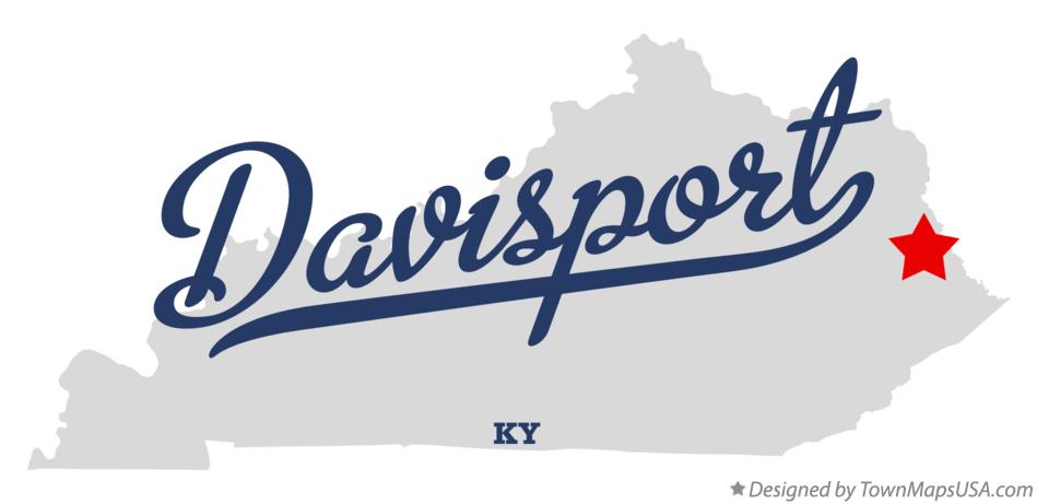 Map of Davisport Kentucky KY