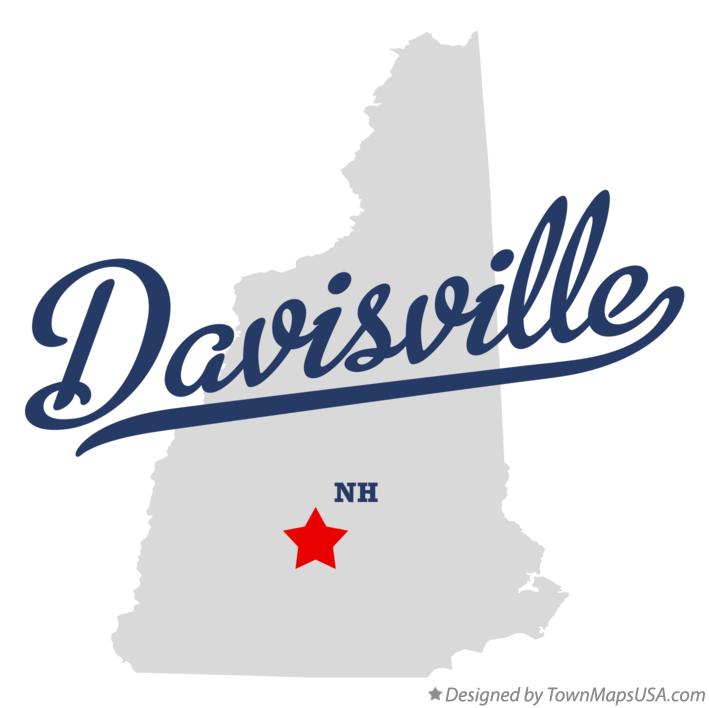 Map of Davisville New Hampshire NH