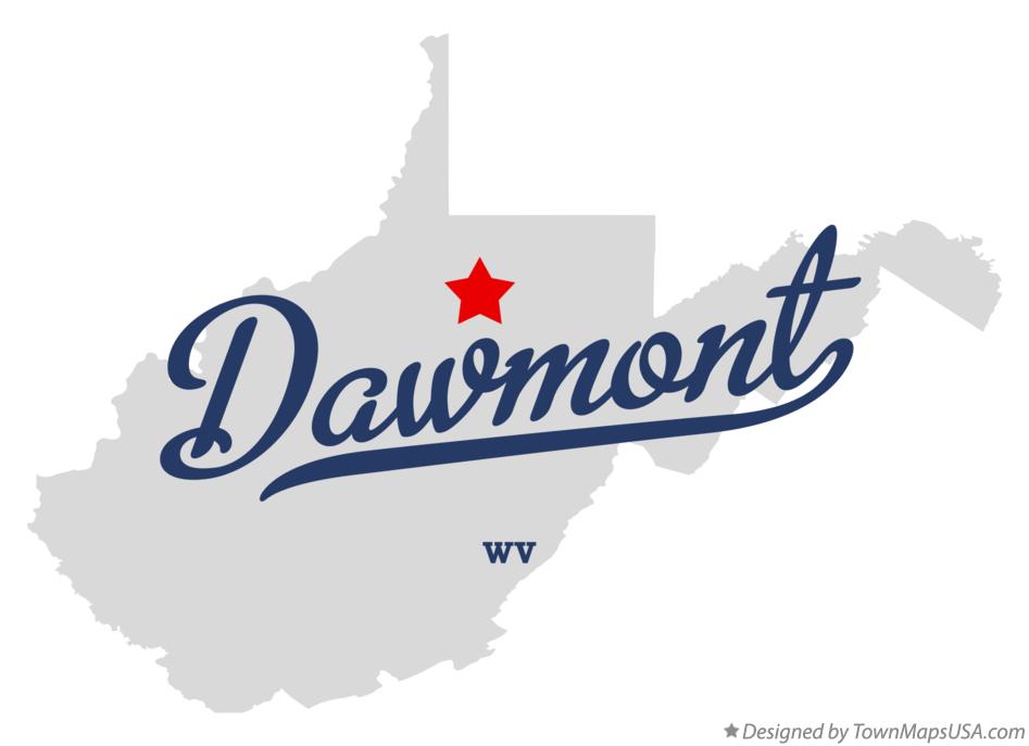 Map of Dawmont West Virginia WV