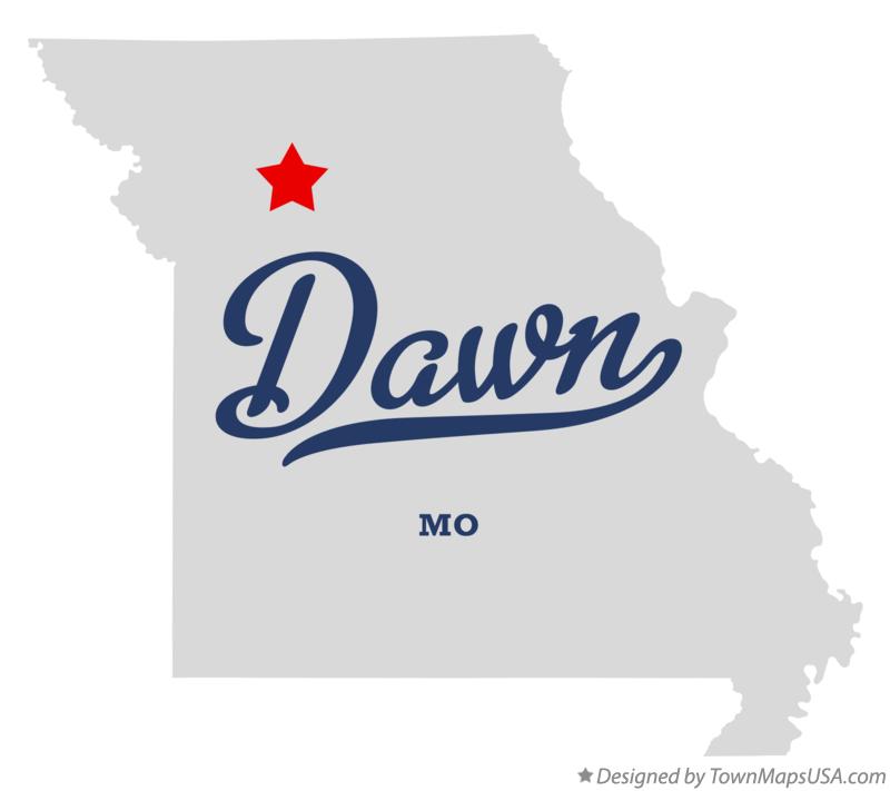 Map of Dawn Missouri MO