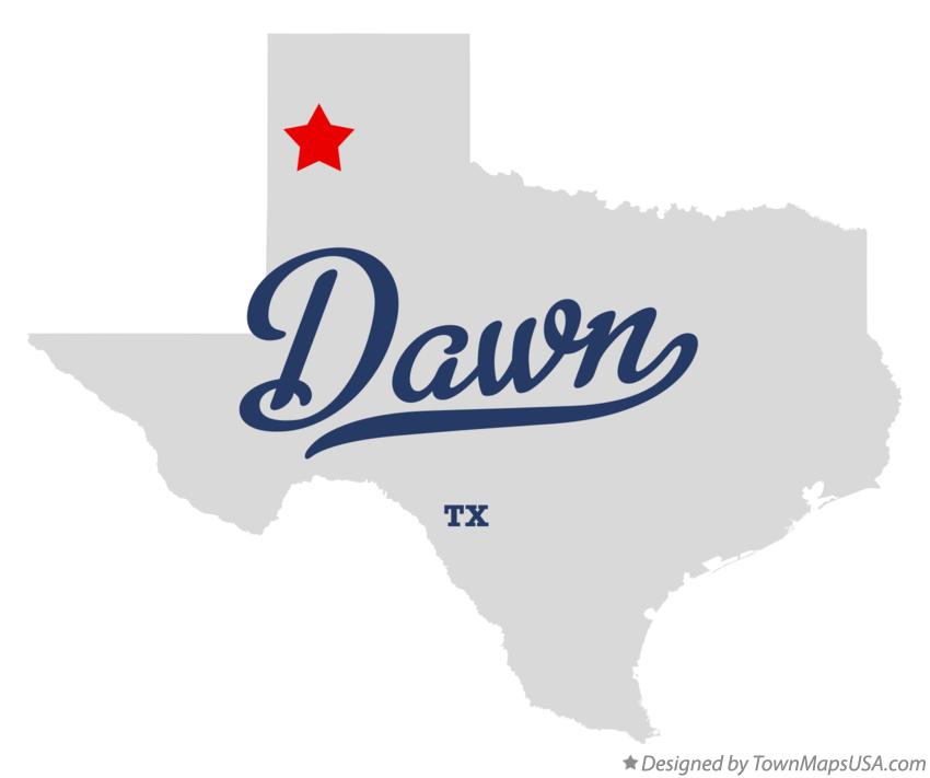 Map of Dawn Texas TX