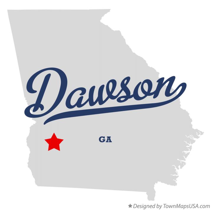 Map of Dawson Georgia GA