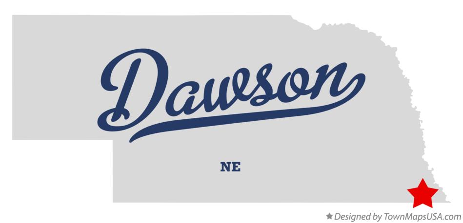 Map of Dawson Nebraska NE