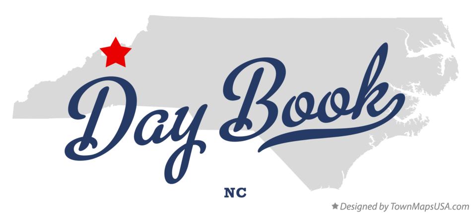Map of Day Book North Carolina NC