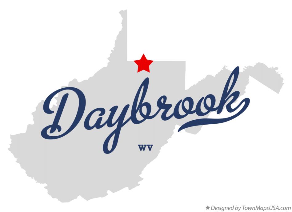 Map of Daybrook West Virginia WV