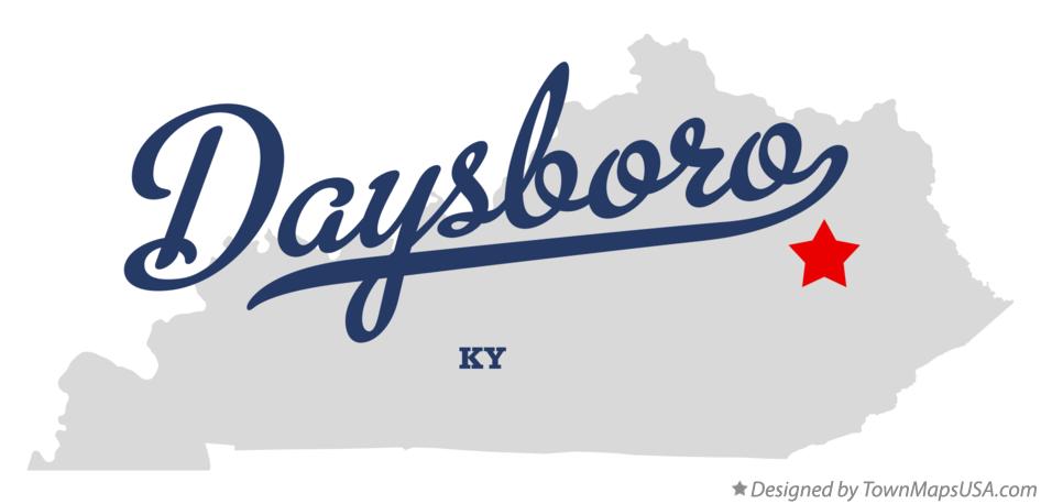 Map of Daysboro Kentucky KY