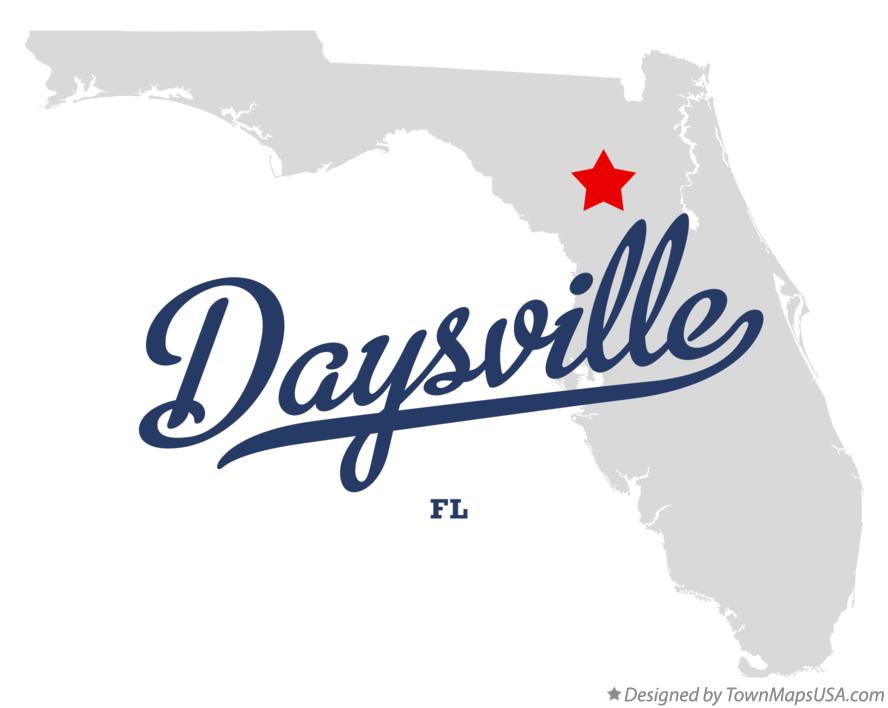 Map of Daysville Florida FL