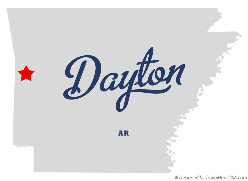 Map of Dayton Arkansas AR