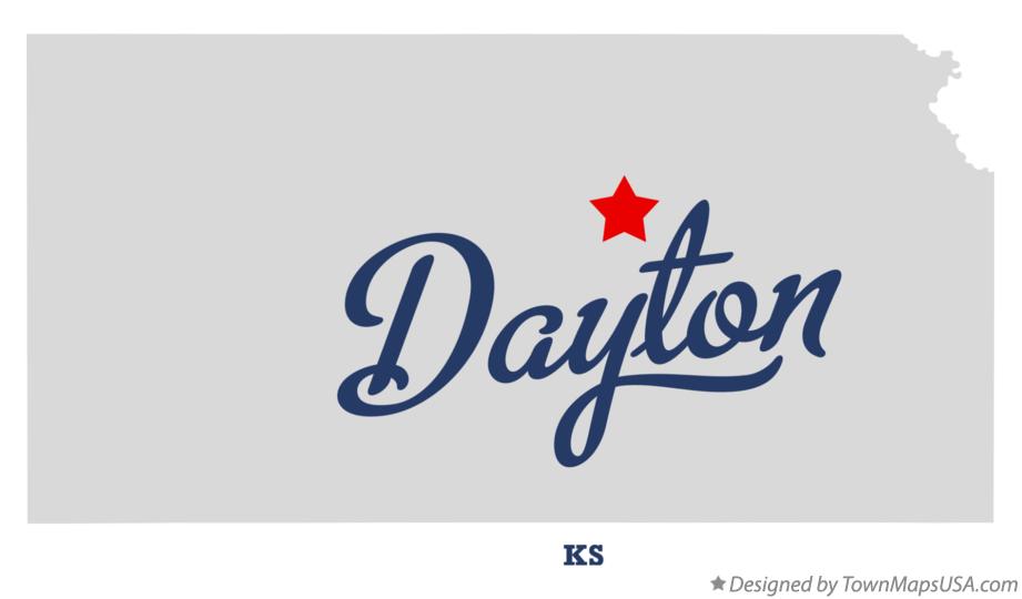 Map of Dayton Kansas KS
