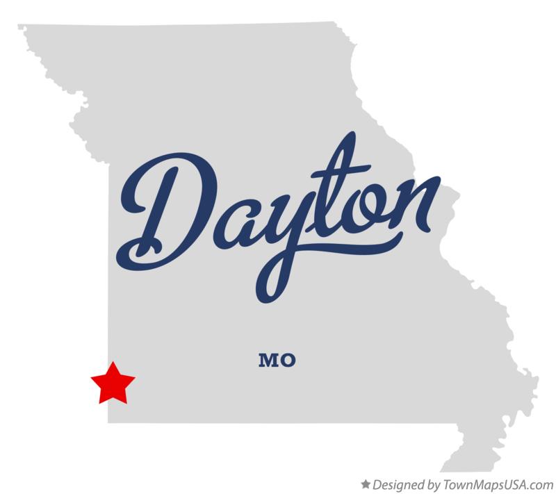 Map of Dayton Missouri MO