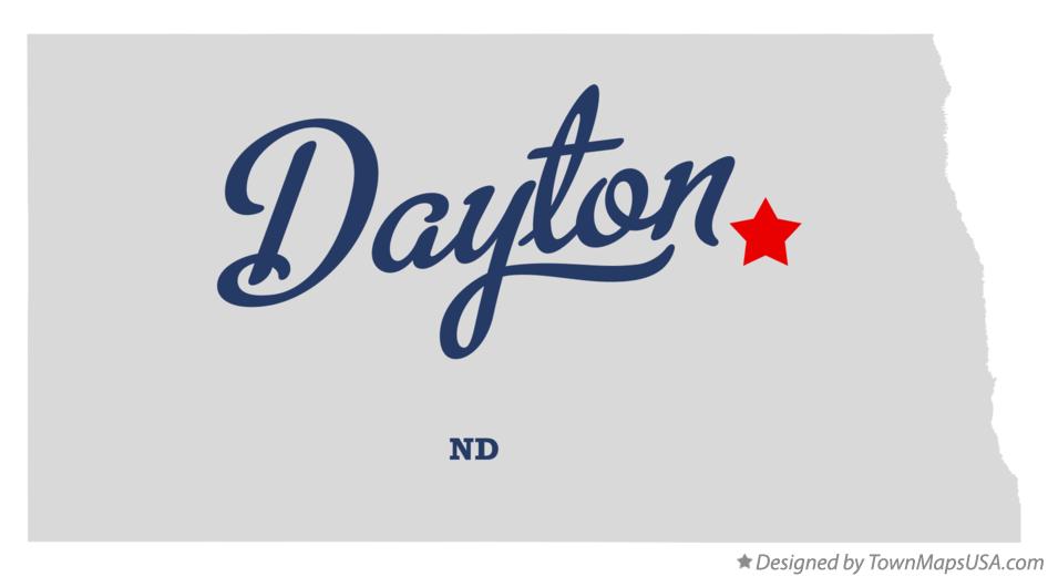 Map of Dayton North Dakota ND