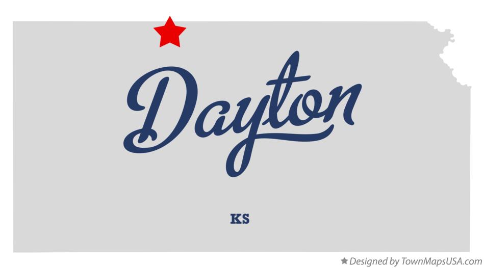 Map of Dayton Kansas KS