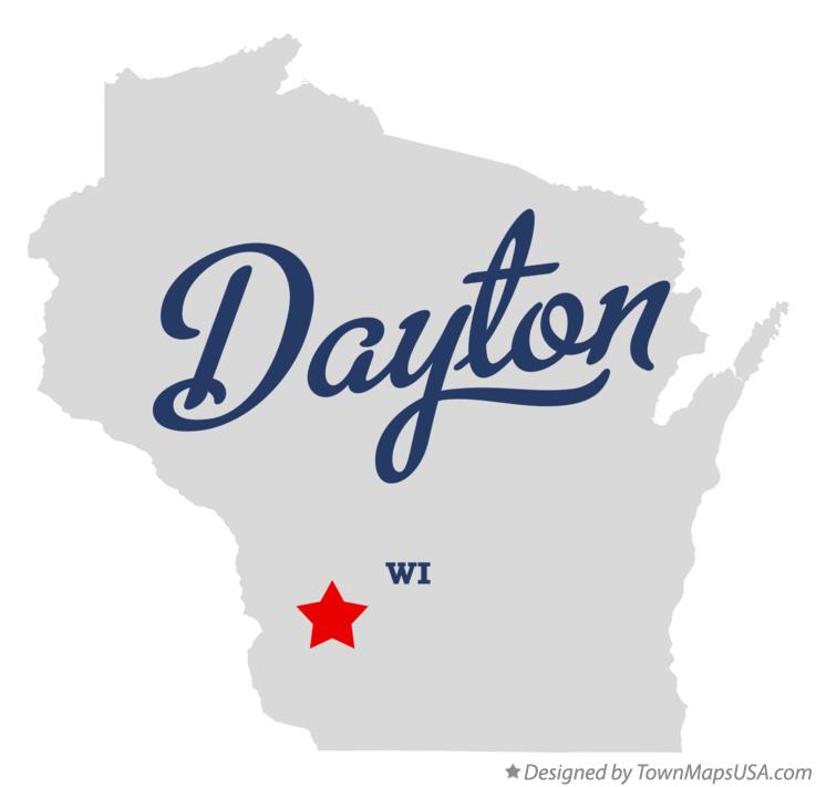 Map of Dayton Wisconsin WI