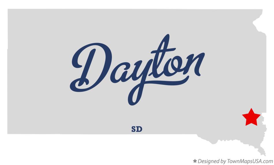 Map of Dayton South Dakota SD