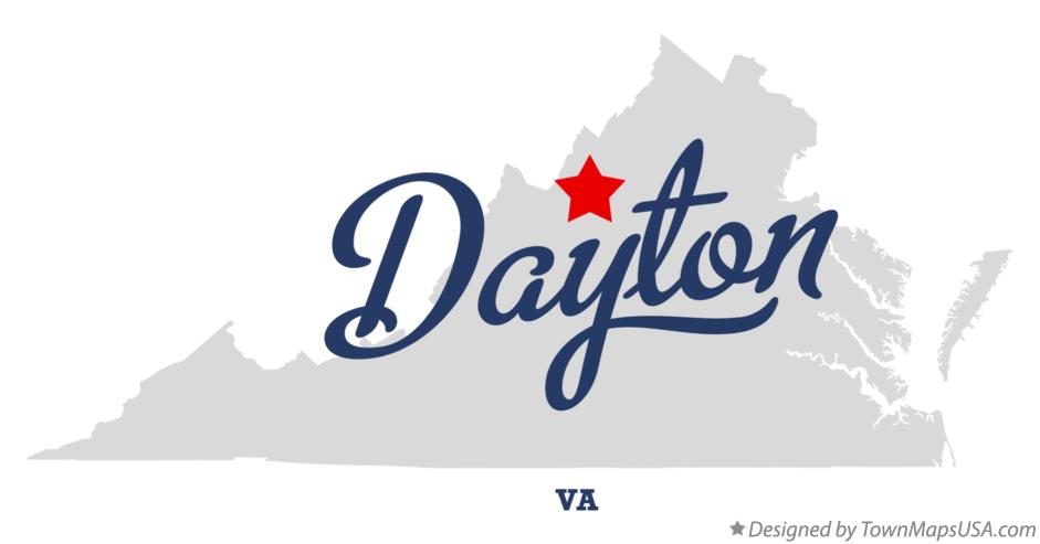 Map of Dayton Virginia VA