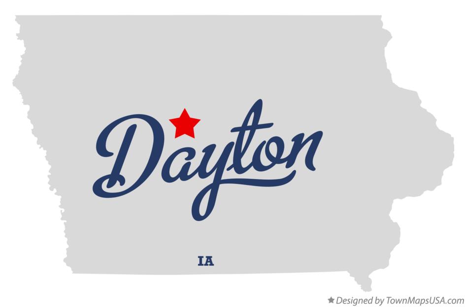Map of Dayton Iowa IA