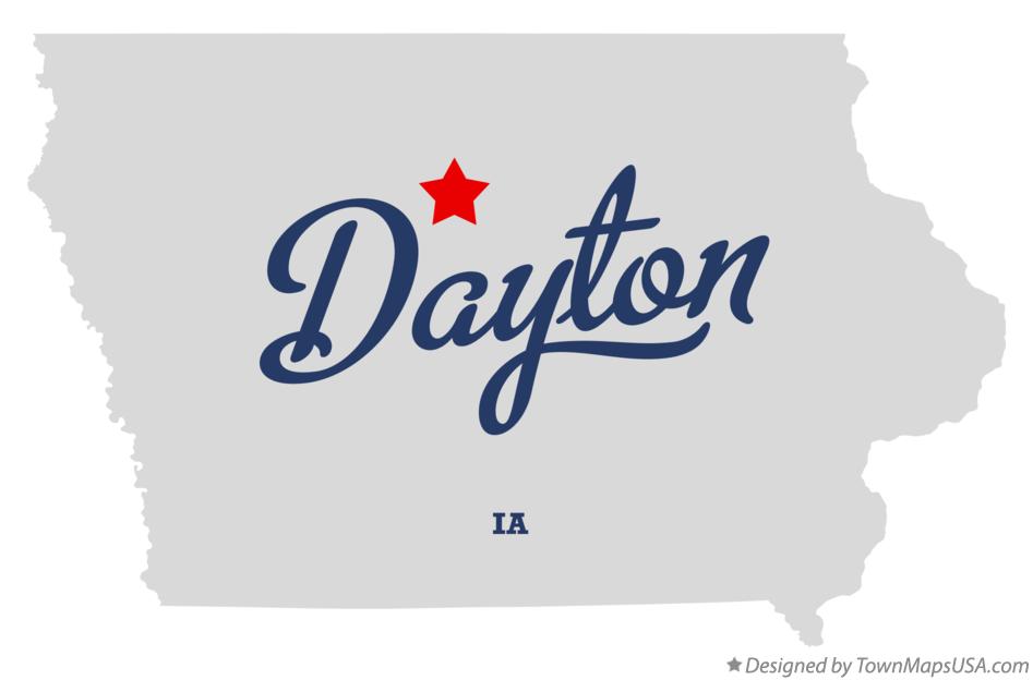 Map of Dayton Iowa IA