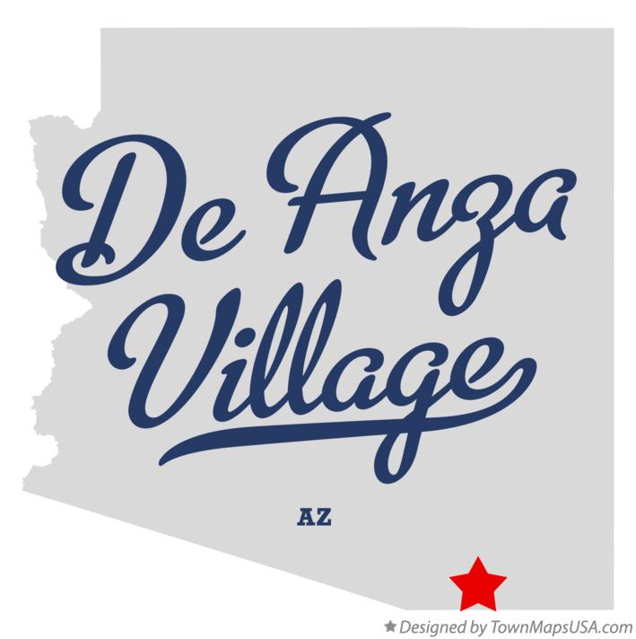 Map of De Anza Village Arizona AZ