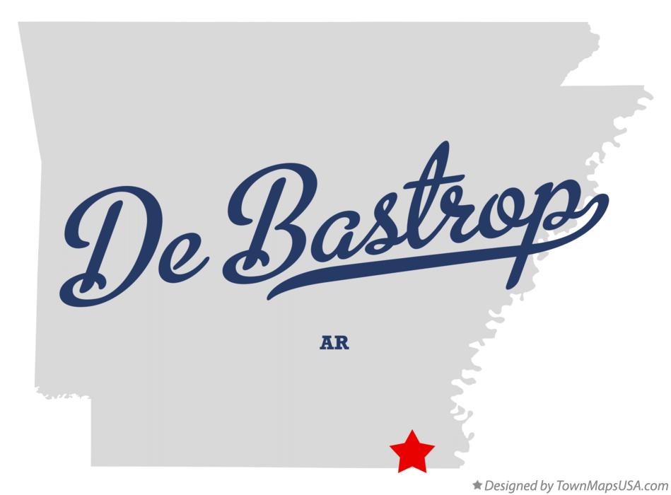 Map of De Bastrop Arkansas AR