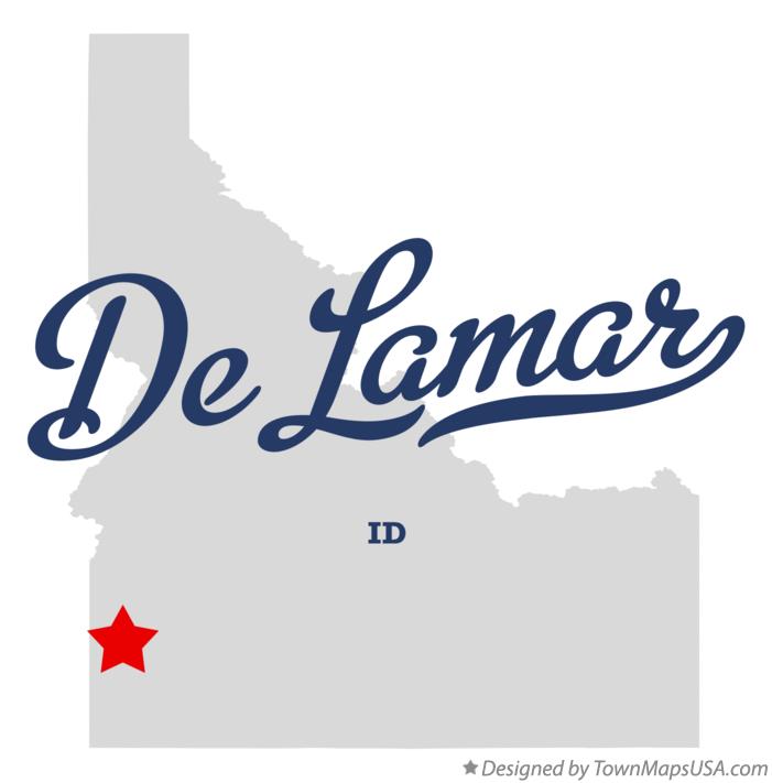 Map of De Lamar Idaho ID