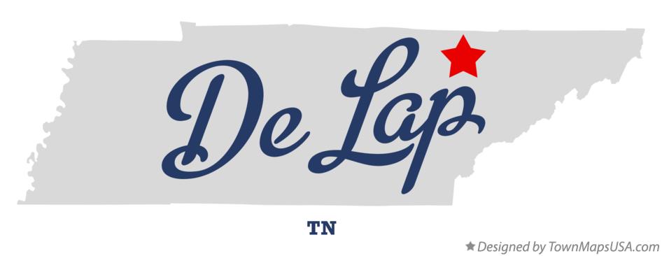 Map of De Lap Tennessee TN