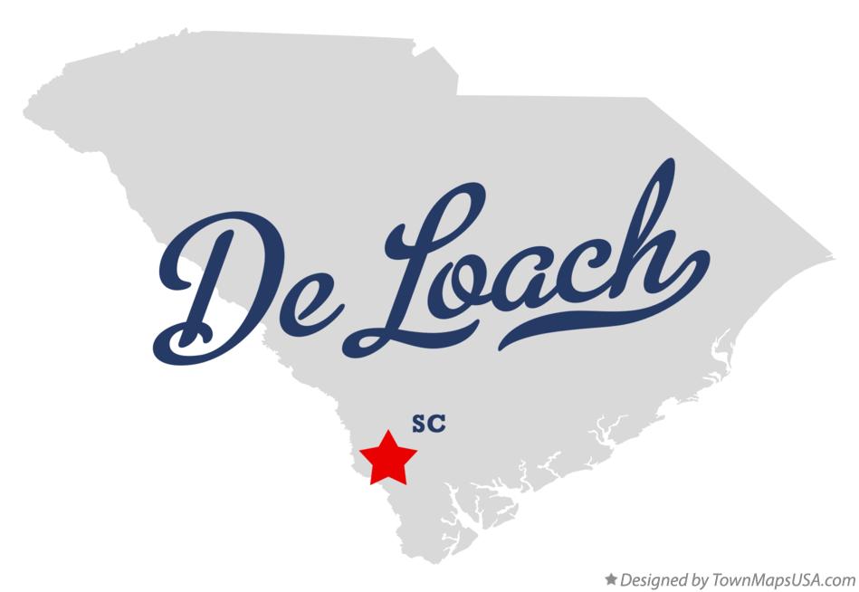 Map of De Loach South Carolina SC