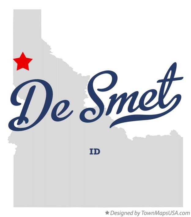 Map of De Smet Idaho ID