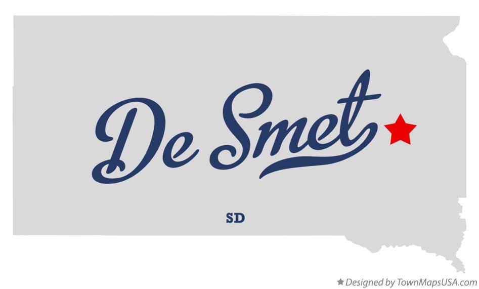 Map of De Smet South Dakota SD