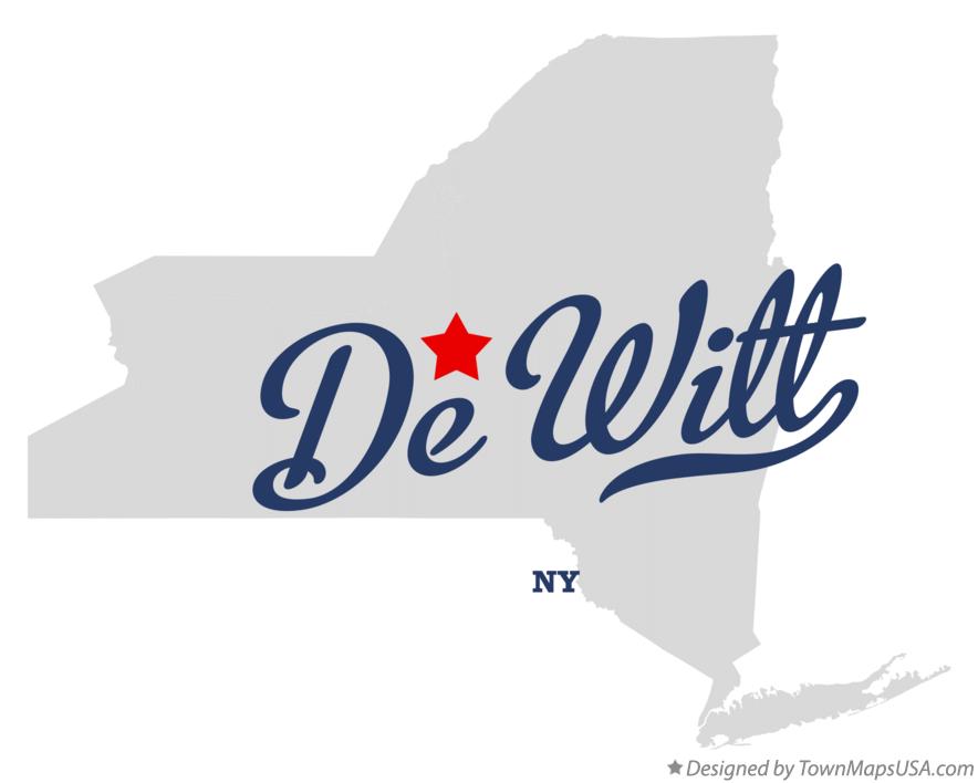Map of De Witt New York NY